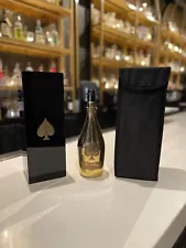 Armand De Brignac Ace of Spades GOLD: EMPTY Bottle 750 ml w/case & sleeve