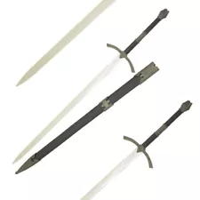 41.5" Medieval Warrior Middle Age Crusader Cross Guard Sword with Scabbard