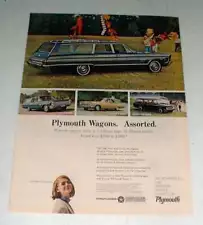 1965 Plymouth Station Wagon Ad - Fury III, Valiant 200