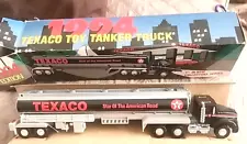 1994 Texaco toy truck vintage Oil Tanker * New In Worn Box Lights N Sound