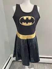 Women's Batwoman Batgirl Costume Tank XL Black Gold DC Comics