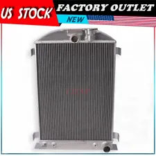 Aluminum radiator For Ford Chevy V8 Engine Swap 28'' High with cooler 1935-1936