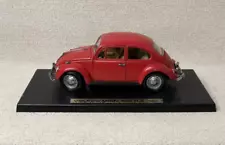 Volkswagen Beetle 1967 Red Dicast Car 92078 Road Legends 1:18 Scale