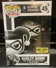 DC Comics Super Heroes Funko POP! Harley Quinn #45 (Black/White) (HT Sticker)