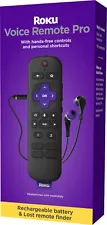 Roku Voice Remote Pro Rechargeable Remote with TV Controls for Roku Players...