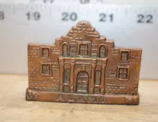 Vintage Cast Metal Alamo Building