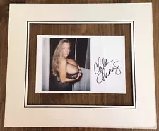 CHELSEA CHARMS SIGNED PHOTOGRAPH 8.25 X 5.25 INCHES STRIPPER ADULT MODEL