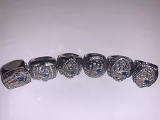 2001-2018 New England Patriots Replica Super Bowl Custom Ring Set of 6