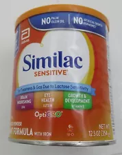 Similac Sensitive Baby Formula Powder/12 oz -EXP: 11/01/2024