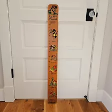 Vintage Wood Paul Bunyan Growth Chart Ruler for Kids Height Measure Logging