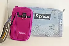 Supreme Zip Pouch SS19 Shower Bag Lot Brand New Magenta Camo Blue