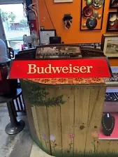 Vtg Anheuser-Busch BUDWEISER BEER Clydesdales Hanging Pool Table Bar Light 40"