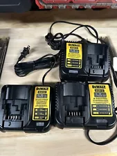 DEWALT DCB112, DCB115, and DCB107 Battery Charger - Black Lot Of Three For Sale