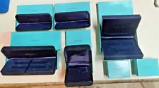 Tiffany & Co. Blue/Teal Box Lot with Black Boxes - 12 Total Jewelry, Watch, Etc.