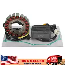 Magneto Stator+Voltage Rectifier+Gasket For Honda Bros 400 NT650 Hawk GT 88-91 (For: Honda)