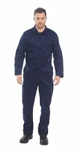 Portwest S999 Men's Work Coveralls Protective Polycotton Overalls Mechanics DIY