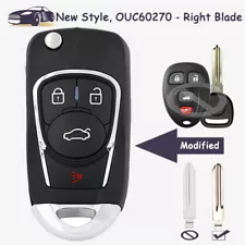 Upgraded Flip Remote Key for Chevrolet 2006-2013 Impala, 2006 2007 Monte Carlo (For: 2013 Chevrolet Impala)