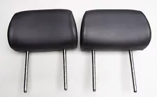 06 07 08 09 10 Volkswagen Beetle VW Rear Headrest Set Head Rest Black Leather