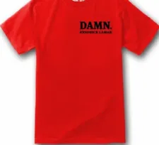 Kendrick Lamar Damn T shirt New Retro 90s Hip Hop Rap Trap Compton Cali LA Weed