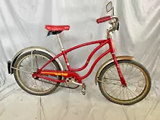 1970 Schwinn Bantam 20" Kids Bike SS Single Fenders Red Steel USA Made/Shipper!!