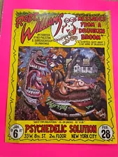 PSYCHEDELIC SOLUTION SHOW POSTER ROBT. WILLIAMS "MESSAGES FROM A DRUNKEN BROOM"