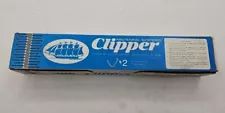 Clipper No.2 Carded Belt Lacing Hooks, box of 12, Stainless Roller Lacer