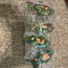 teenage mutant ninja turtles With Accessories vintage lot In Plastic New 1992