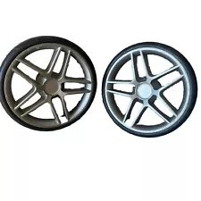 2 x Rear Wheels for Britax B Agile Single Stroller 9.25" Replacement Part Pair