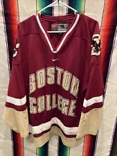 New ListingNike Team Vintage Boston College Eagles Hockey Jersey Size M Center Swoosh