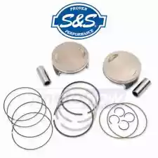 S&S Cycle 106-3964A Forged Piston Kit for 111/117/124ci. Motor for Engine hm