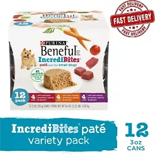 New Purina Beneful Wet Dog Food for Small Dogs Variety Pack, 3 oz Cans (12 Pack)