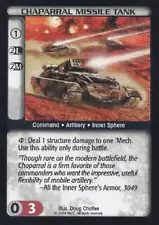 Battletech CCG: Chaparral Missile Tank [Ungraded] from set Premiere Limited BT W