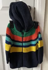 Next Baby Colourful Hooded Jumper - Size 12-18 Months