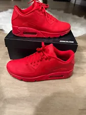 Nike ID Air Max 90 Hyperfuse Premium Size 10 Infa solar Red October 822560-997