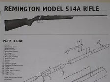 REMINGTON MODEL 514A RIFLE EXPLODED VIEW