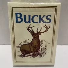 Vintage Phillip Morris BUCKS Cigarette Co Playing Cards Deck 1990 SEALED