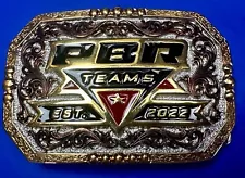 PBR Teams 2022 Montana Silversmiths Pro Bull Riders Rodeo Belt Buckle