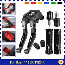 For Buell 1125R Brake Clutch Levers Handlebar Grips Rearview Mirrors Valve caps