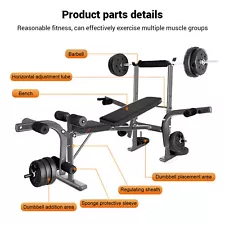 Multi-Gym Station Full-Body Workout Machine Weight Lifting Training Equipment