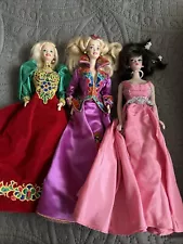 Lot Of 3 Porcelain Barbies