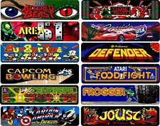 Arcade Signs, Classic Arcade Game Marquee, Game Room Aluminum Sign Choose Game