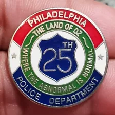 RARE Philadelphia Police Department 25th District Pin