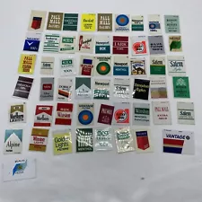 Lot of 54 Vintage Cigarette Vending Machine Plastic Labels Tags