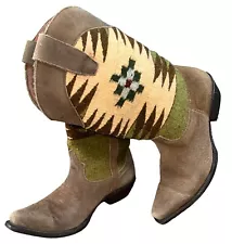 Size 8.5 Matisse Cowboy Blanket Southwest Abeline Leather Boots