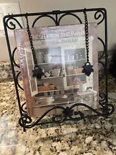 Longaberger Wrought Iron Collapsible Cookbook Stand/Holder with Recipe for Every