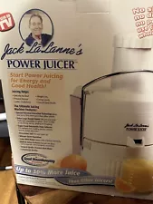 Jack LaLanne's Power Juicer Model CL-003AP Juice Extractor White