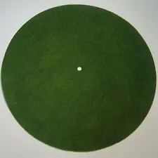 Victor Phonograph LARGE LIGHT GREEN Turntable Felt - Round (fits 12" diameter)