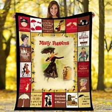 Mary Poppins Fleece Blanket Mary Poppins Bert Blanket for Bed Couch Sofa, Chris