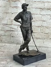 Tiger Woods Male GOLFER Sport Memorabilia Golf Club Art PGA Bronze Marble Statue