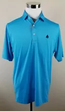 FENNEC Golf Polo Shirt, Mens Size M, Surf Blue, Short Sleeves, Stretch, NEW